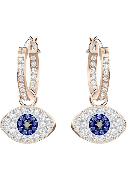 5425857 Swarovski Küpe Duo:pe Hoop Evil Eye Dmul/ros