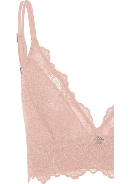Flame Derin Dekolteli Bralet Pastel Pembe