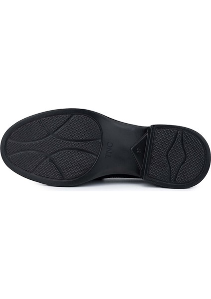 Siyah Kadın Süet Loafer 1051 01 Bn Ayk SK24-25
