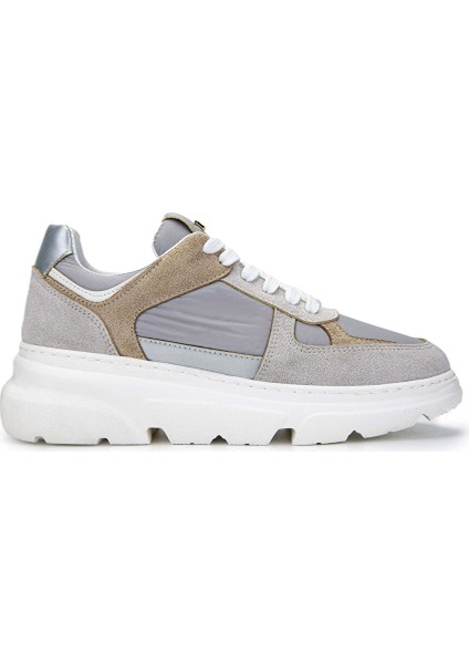 Kadın Hakiki Deri Bej Sneakers & Spor Ayakkabı