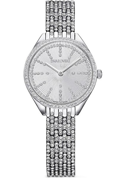 5644062 Swarovski Kol Saati Attract:pave Fp Sil/white/sts