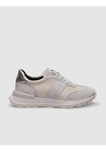 Bej Kadın Deri Sneaker 124603