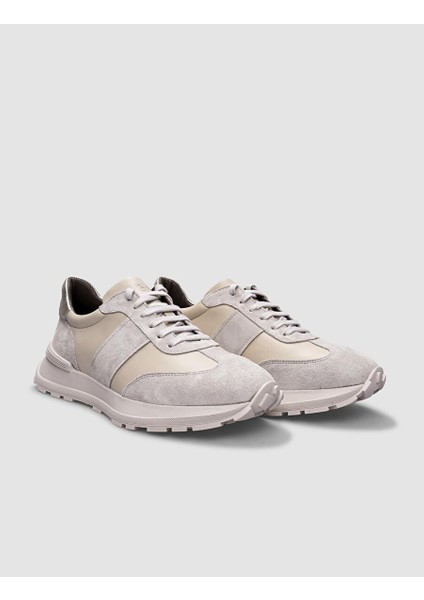 Bej Kadın Deri Sneaker 124603