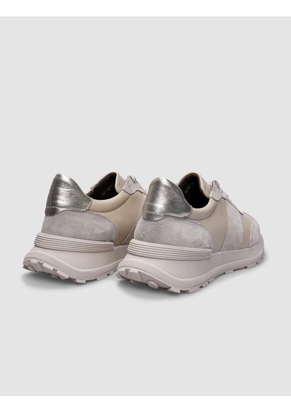 Bej Kadın Deri Sneaker 124603
