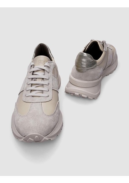 Bej Kadın Deri Sneaker 124603