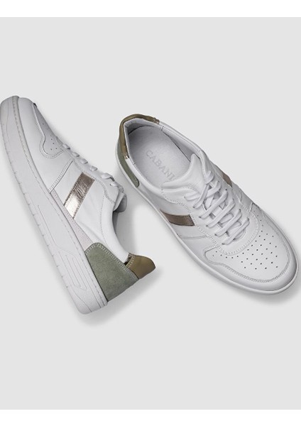 Beyaz Kadın Deri Sneaker 124685 fırsatları