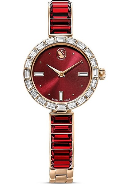 5690811 Swarovski Kol Saati Matrıx Bangle:mb Red/red/pro