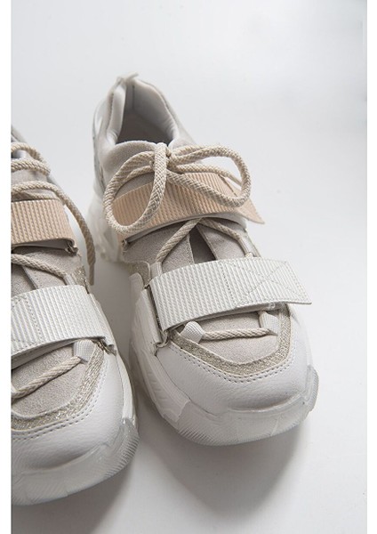 Lulen Beyaz Beyaz Rugan Sim Yazılı Cırtlı Kadın Spor Sneakers fiyatları