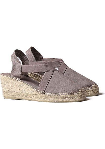 Kadın Sandalet Ter Toni Pons Elactic Linen Taupe