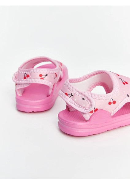 Lcw Steps Kiraz Baskılı Cırt Cırtlı Kız Bebek Sandalet (S5) indirimleri