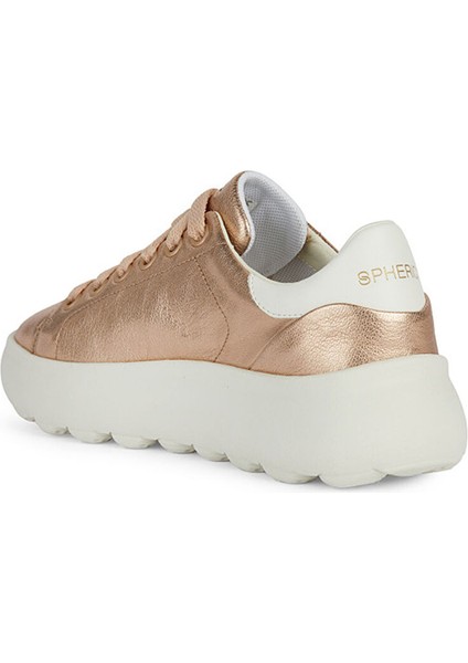Altın Kadın Deri Sneaker D Spherıca Ec4.1 C