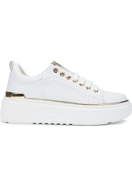 Kadın Suni Deri Beyaz Sneakers & Spor Ayakkabı