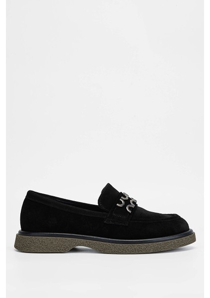 Haki Kadın Süet Loafer 775 6501 Bn Ayk SK23/24
