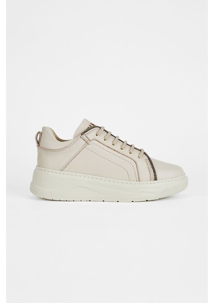 Siyah Kadın Deri Sneaker 775 1732 Bn Ayk SK23/24