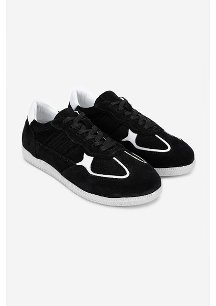 Kadın Hakiki Deri Siyah Sneakers & Spor Ayakkabı