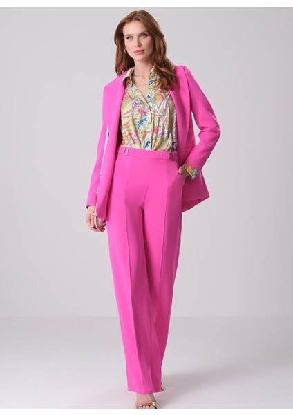 Yakalı Oversize Blazer Ceket