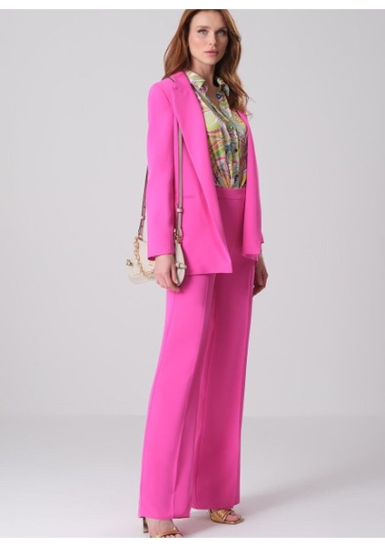 Yakalı Oversize Blazer Ceket