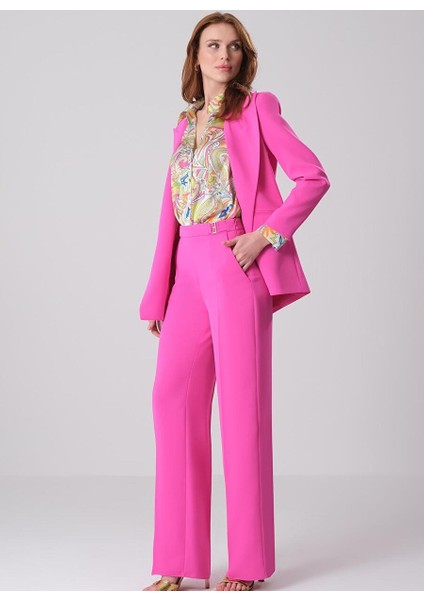 Yakalı Oversize Blazer Ceket