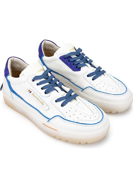 Kadın Hakiki Deri Beyaz/mavi Sneakers & Spor Ayakkabı fiyatları