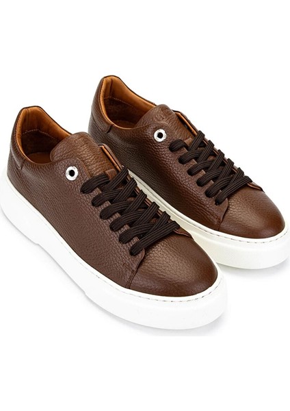 Kadın Hakiki Deri Taba Sneakers & Spor Ayakkabı