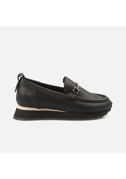 Bordo Kadın Deri Loafer 242TCK884 971