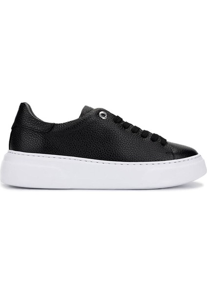 Kadın Hakiki Deri Siyah Floter Sneakers & Spor Ayakkabı
