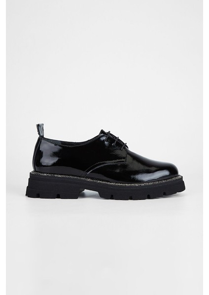 Siyah Kadın Süet Loafer 775 5002 Bn Ayk SK23/24