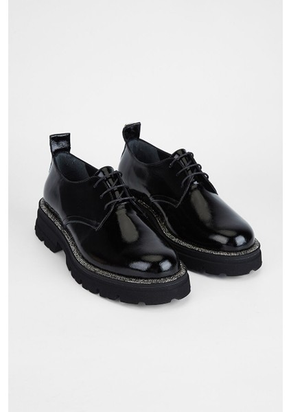 Siyah Kadın Süet Loafer 775 5002 Bn Ayk SK23/24