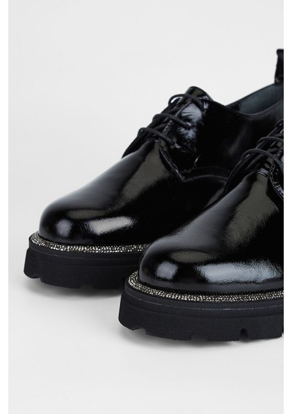 Siyah Kadın Süet Loafer 775 5002 Bn Ayk SK23/24