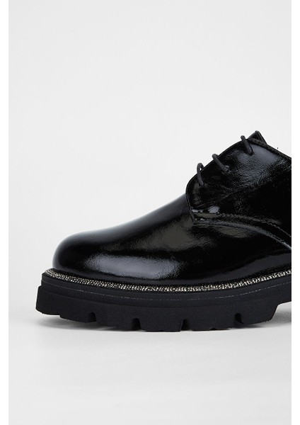 Siyah Kadın Süet Loafer 775 5002 Bn Ayk SK23/24