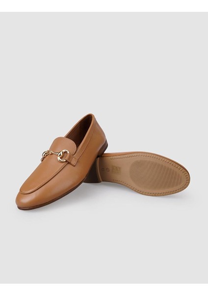 %100 Hakiki Deri Taba Tokalı Kadın Loafer fırsatları