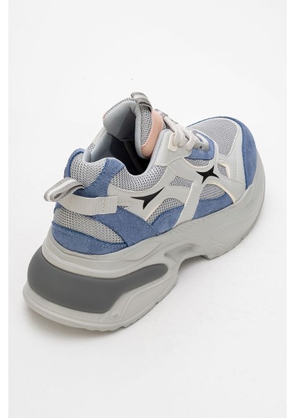 Marron Mavi Gri Kadın Spor Sneakers fırsatları