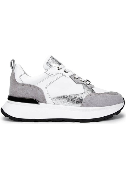 Kadın Hakiki Deri Gri Süet Sneakers & Spor Ayakkabı