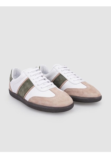 Beyaz-Haki Kadın Sneaker 124602R fiyatları