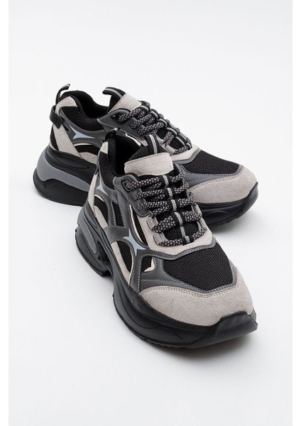 Marron Buz Siyah Kadın Spor Sneakers