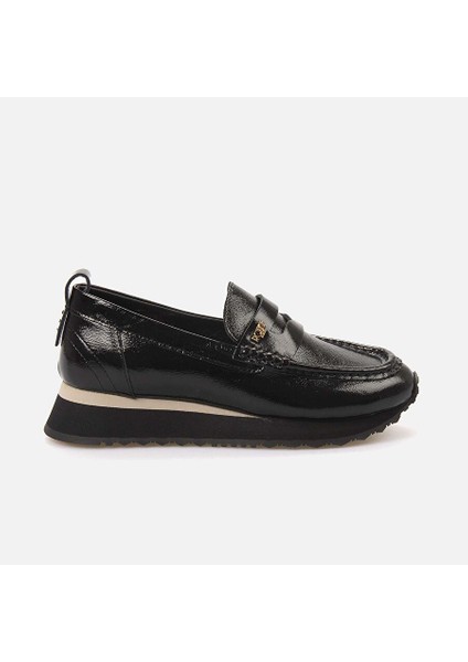 Siyah Kadın Rugan Loafer 242RGK884 121
