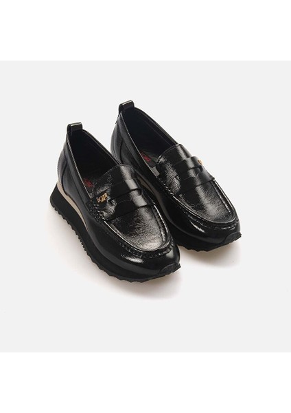 Siyah Kadın Rugan Loafer 242RGK884 121 modelleri