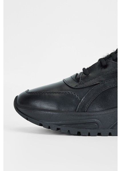 Kadın Siyah Hakiki Deri Sneakers & Spor Ayakkabı fırsatları