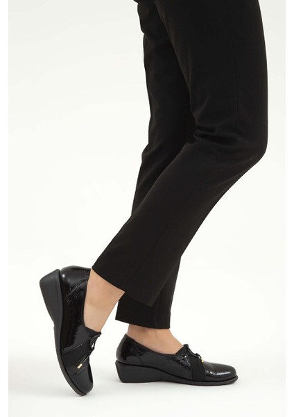 Siyah Kadın Loafer 611 E4340-03 Bn Ayk