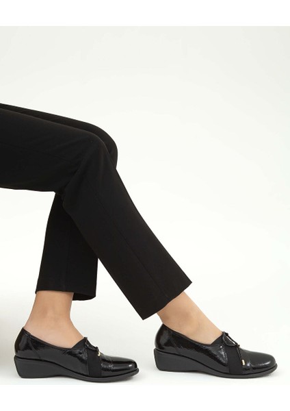 Siyah Kadın Loafer 611 E4340-03 Bn Ayk