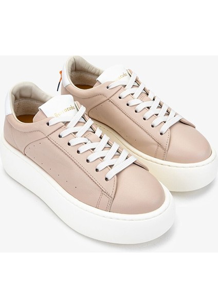 Kadın Hakiki Deri Gül Kurusu Sneakers & Spor Ayakkabı