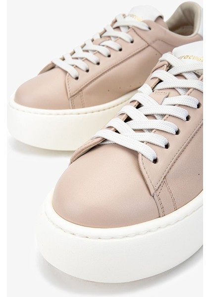 Kadın Hakiki Deri Gül Kurusu Sneakers & Spor Ayakkabı