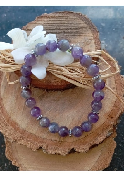 Doğal Taş Ametist Bileklik