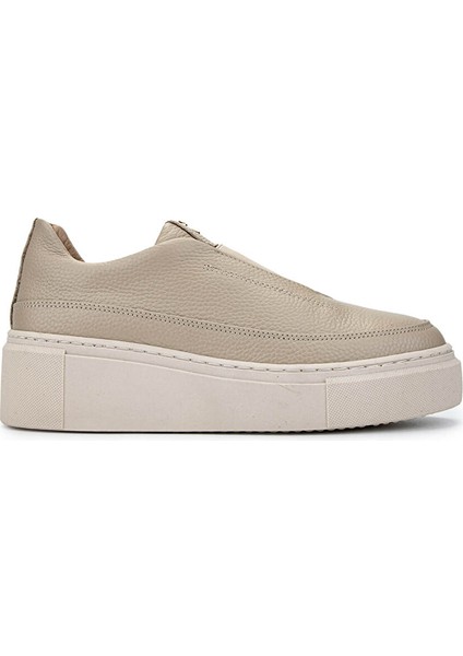 Kadın Hakiki Deri Bej Sneakers & Spor Ayakkabı