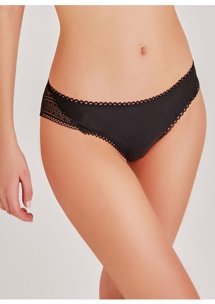 Zigzag Dantelli Normal Bikini Külot