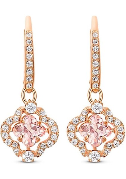 5516477 Swarovski Küpe Sparkling Dc-Pe Clover Czmo-Ros