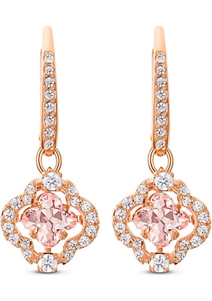 5516477 Swarovski Küpe Sparkling Dc-Pe Clover Czmo-Ros