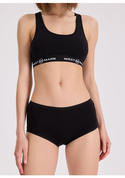 5’li Siyah, Beyaz, Ten Rengi Pamuklu Maxi Boy Yüksek Bel Kadın Ribana Slip Eva Rıb Maxı modelleri