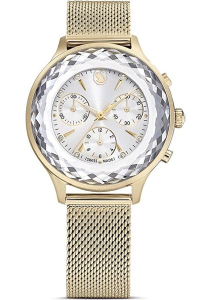 5677500 Swarovski Kol Saati Nova Chrono:mb Pcg/wht/pcg