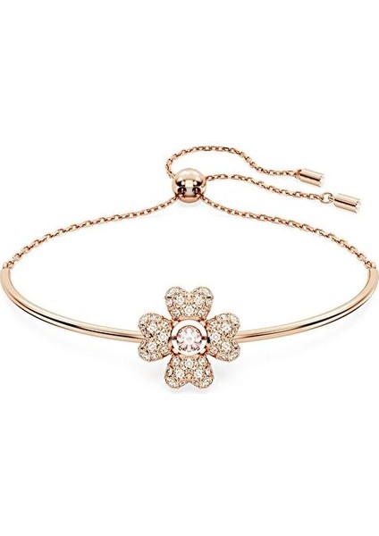 5674487 Swarovski Bilezik Idyllia:bracelet Cz Clover Silk/ros M